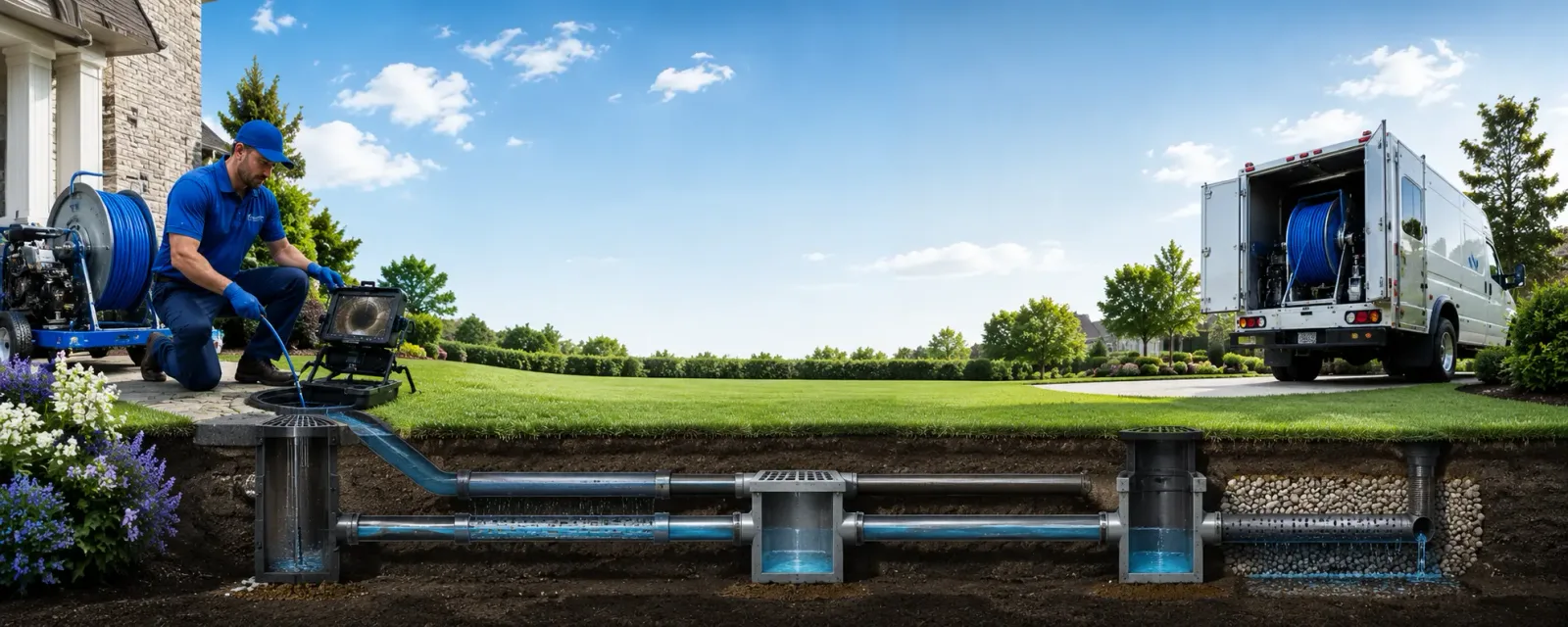 Outdoor drain cleaning information for East Hampton, CT